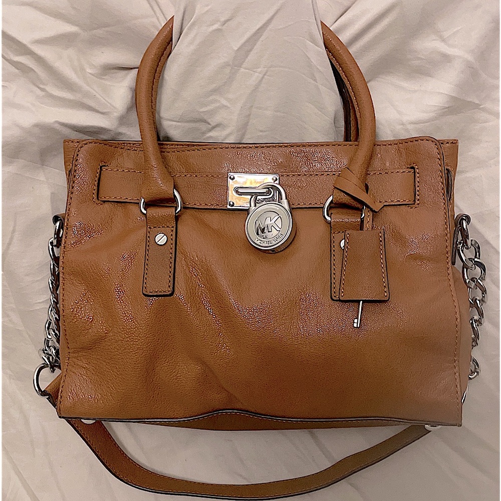 Michael Kors VTG Hamilton Shoulder Bag Satchel w/Crossbody Strap & Working Lock!